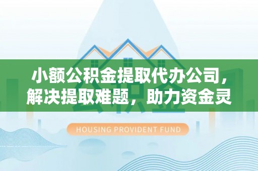 龙州小额公积金提取代办公司，解决提取难题，助力资金灵活使用