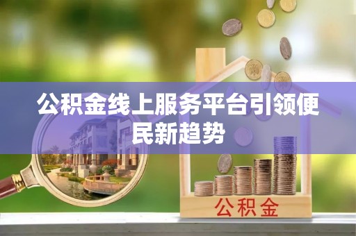 龙州公积金线上服务平台引领便民新趋势