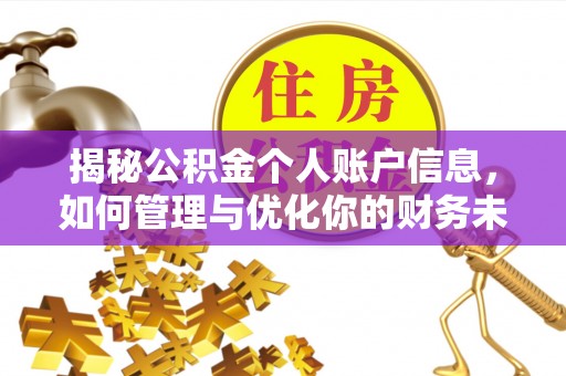龙州揭秘公积金个人账户信息，如何管理与优化你的财务未来