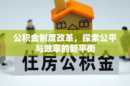 龙州公积金制度改革，探索公平与效率的新平衡