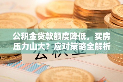 龙州公积金贷款额度降低，买房压力山大？应对策略全解析
