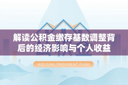 龙州解读公积金缴存基数调整背后的经济影响与个人收益