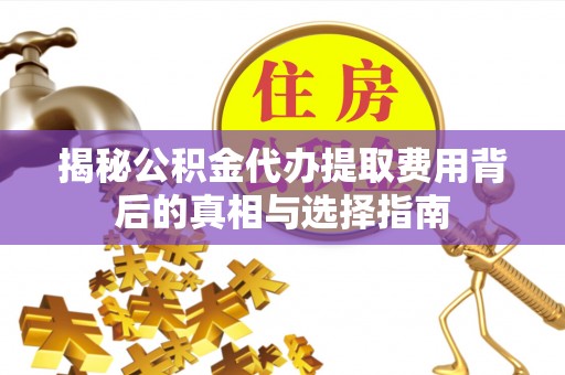 龙州揭秘公积金代办提取费用背后的真相与选择指南