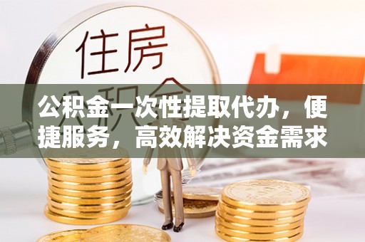 龙州公积金一次性提取代办，便捷服务，高效解决资金需求