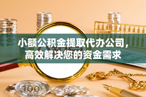 龙州小额公积金提取代办公司，高效解决您的资金需求