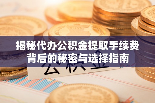 龙州揭秘代办公积金提取手续费背后的秘密与选择指南