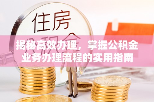 龙州揭秘高效办理，掌握公积金业务办理流程的实用指南