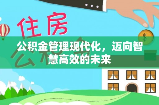 龙州公积金管理现代化，迈向智慧高效的未来
