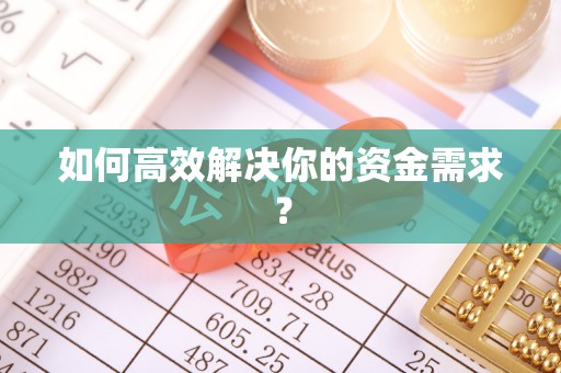 龙州如何高效解决你的资金需求？