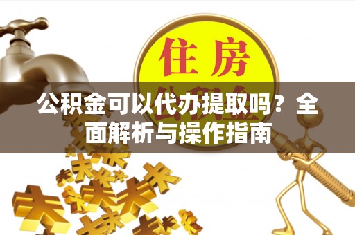 龙州公积金可以代办提取吗？全面解析与操作指南