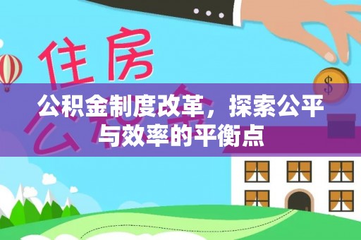 龙州公积金制度改革，探索公平与效率的平衡点
