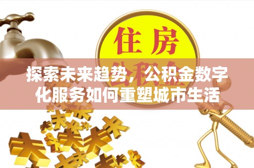 龙州探索未来趋势，公积金数字化服务如何重塑城市生活