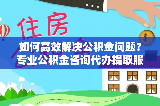 龙州如何高效解决公积金问题？专业公积金咨询代办提取服务来帮你