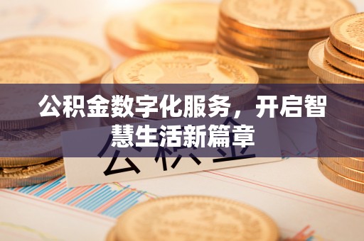 龙州公积金数字化服务，开启智慧生活新篇章