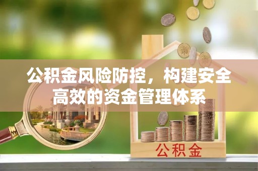 龙州公积金风险防控，构建安全高效的资金管理体系