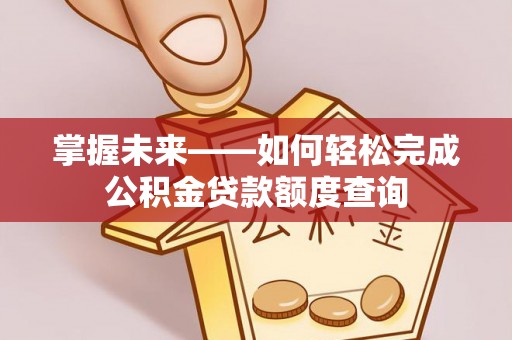 龙州掌握未来——如何轻松完成公积金贷款额度查询