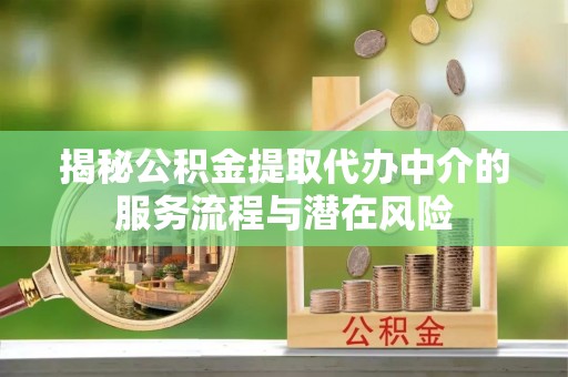 龙州揭秘公积金提取代办中介的服务流程与潜在风险