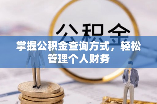 龙州掌握公积金查询方式，轻松管理个人财务