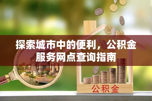 龙州探索城市中的便利，公积金服务网点查询指南