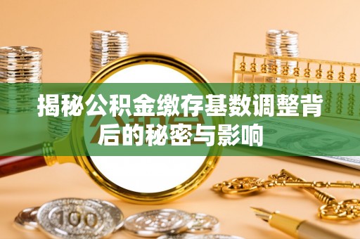 龙州揭秘公积金缴存基数调整背后的秘密与影响