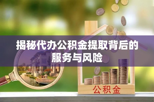 龙州揭秘代办公积金提取背后的服务与风险