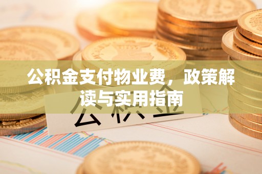 龙州公积金支付物业费，政策解读与实用指南