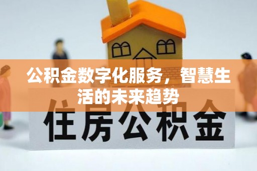 龙州公积金数字化服务，智慧生活的未来趋势